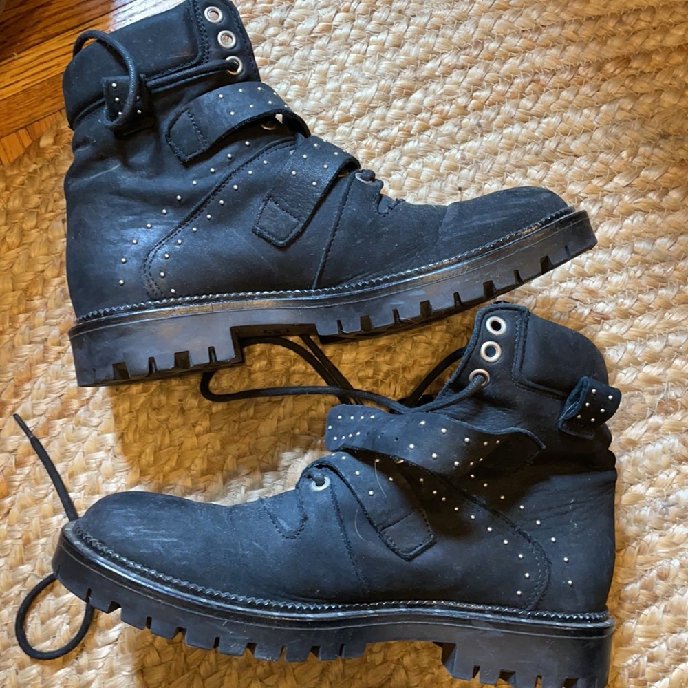 Free people leather studded boots
